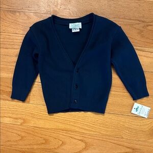 Navy Blue Kids Cardigan Sweater